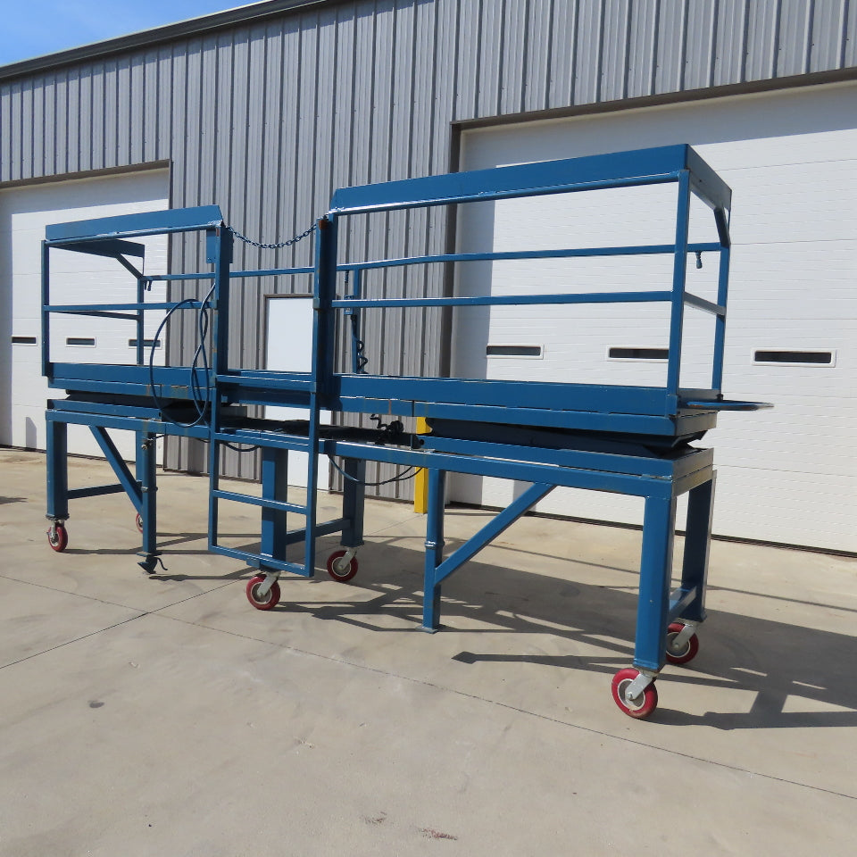 27" x 14' Rolling Powered Scaffold Lift 115V 48"-75" Working Height