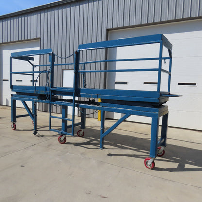 27" x 14' Rolling Powered Scaffold Lift 115V 48"-75" Working Height