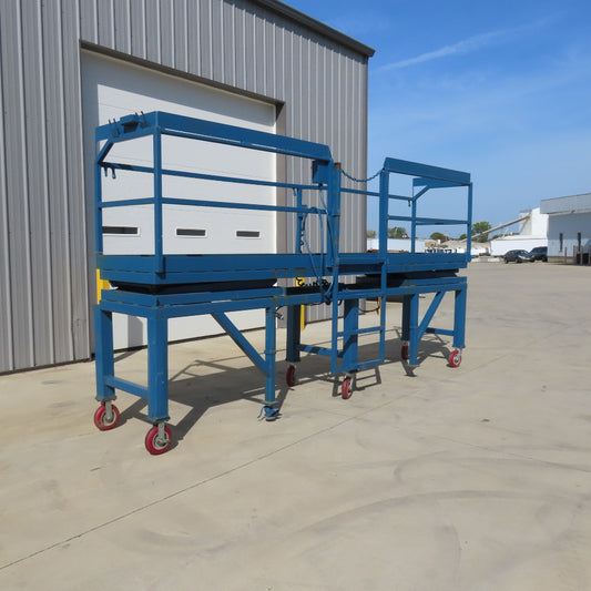 27" x 14' Rolling Powered Scaffold Lift 115V 48"-75" Working Height