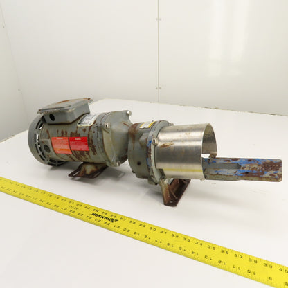Baldor FX1-04-B5-56C 4:1 Ratio Inline Gear Motor 90VDC 1/2HP 437.5RPM 5/8"