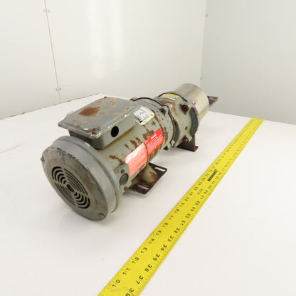 Baldor FX1-04-B5-56C 4:1 Ratio Inline Gear Motor 90VDC 1/2HP 437.5RPM 5/8"