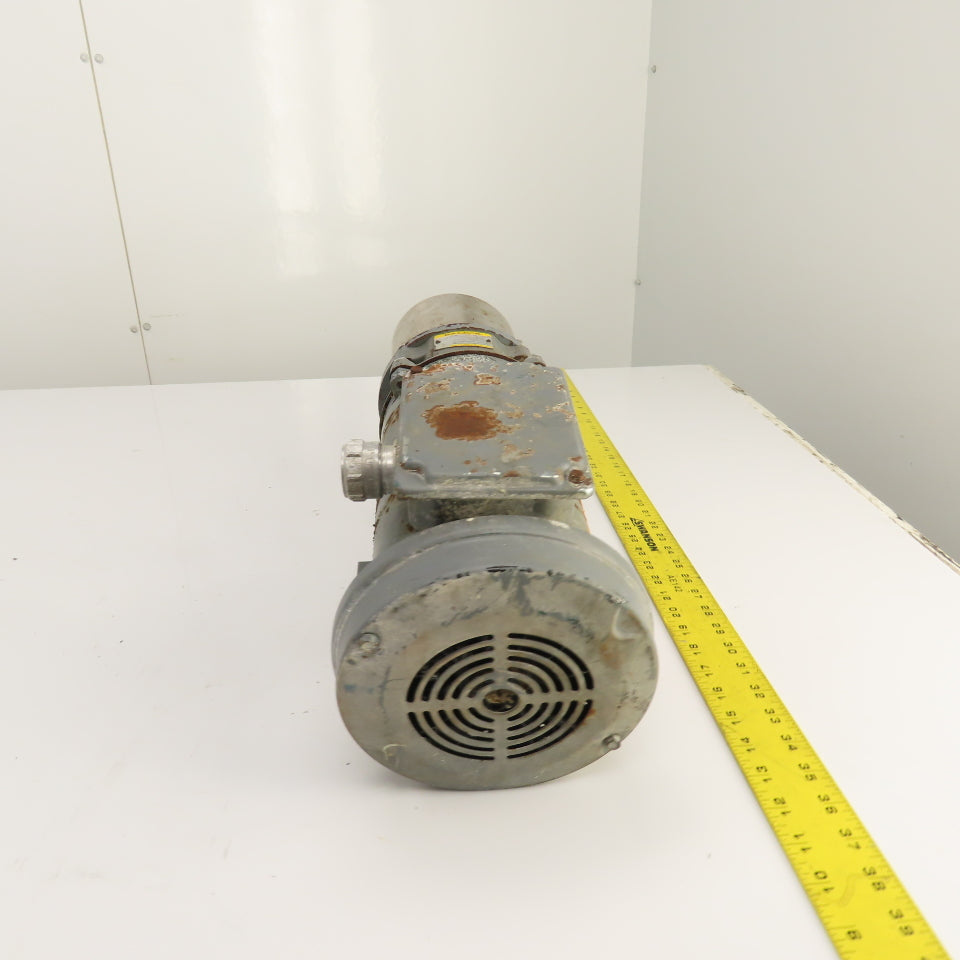 Baldor FX1-04-B5-56C 4:1 Ratio Inline Gear Motor 90VDC 1/2HP 437.5RPM 5/8"
