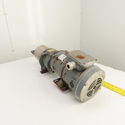 Baldor FX1-04-B5-56C 4:1 Ratio Inline Gear Motor 90VDC 1/2HP 437.5RPM 5/8"