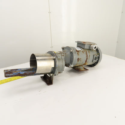 Baldor FX1-04-B5-56C 4:1 Ratio Inline Gear Motor 90VDC 1/2HP 437.5RPM 5/8"