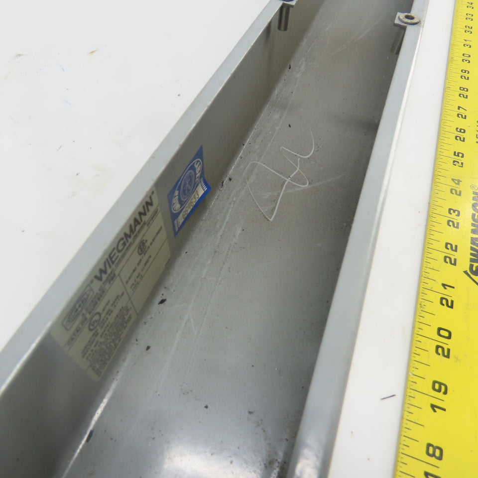 Weigmann Hubbell PB8 20-1/4" x 3-1/4" x 3" Pushbutton Station Enclosure 8-Slot