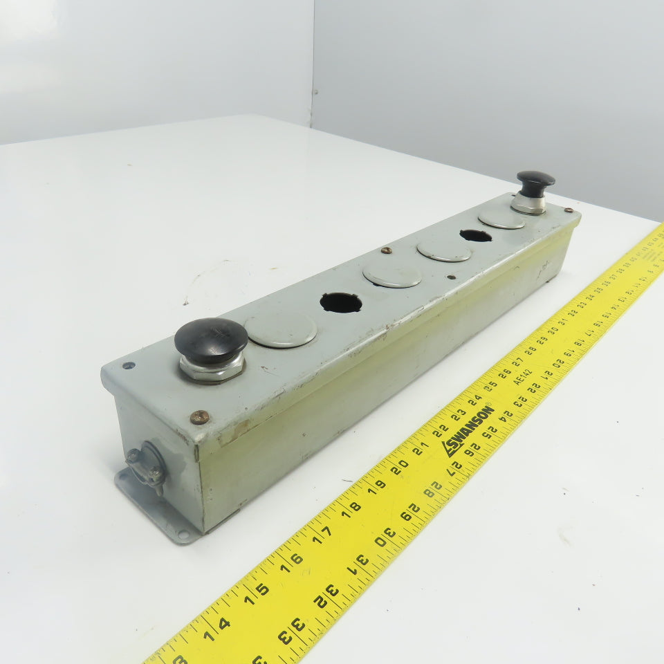 Weigmann Hubbell PB8 20-1/4" x 3-1/4" x 3" Pushbutton Station Enclosure 8-Slot