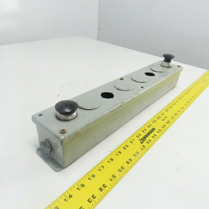 Weigmann Hubbell PB8 20-1/4" x 3-1/4" x 3" Pushbutton Station Enclosure 8-Slot