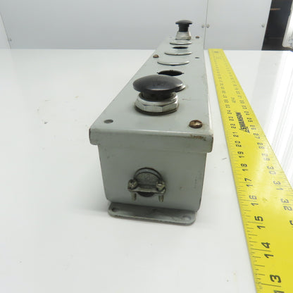 Weigmann Hubbell PB8 20-1/4" x 3-1/4" x 3" Pushbutton Station Enclosure 8-Slot