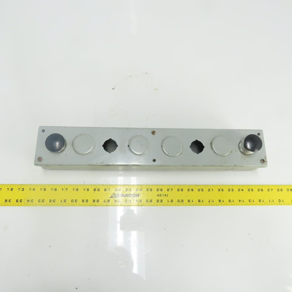 Weigmann Hubbell PB8 20-1/4" x 3-1/4" x 3" Pushbutton Station Enclosure 8-Slot