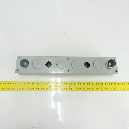 Weigmann Hubbell PB8 20-1/4" x 3-1/4" x 3" Pushbutton Station Enclosure 8-Slot