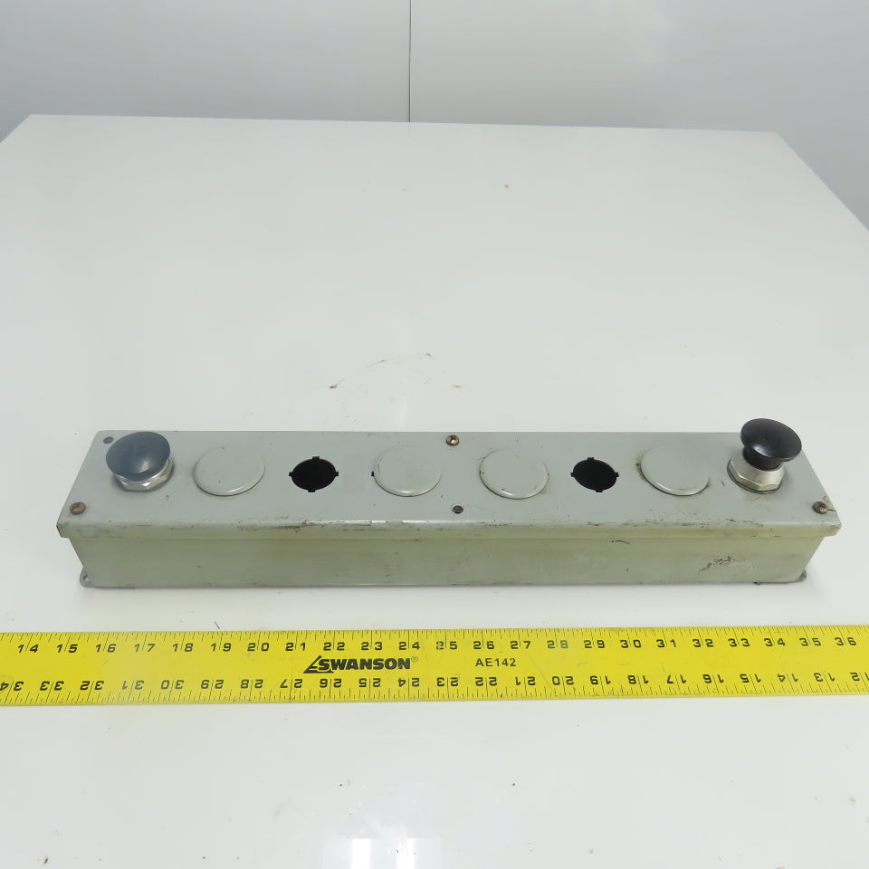Weigmann Hubbell PB8 20-1/4" x 3-1/4" x 3" Pushbutton Station Enclosure 8-Slot