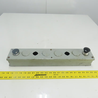 Weigmann Hubbell PB8 20-1/4" x 3-1/4" x 3" Pushbutton Station Enclosure 8-Slot