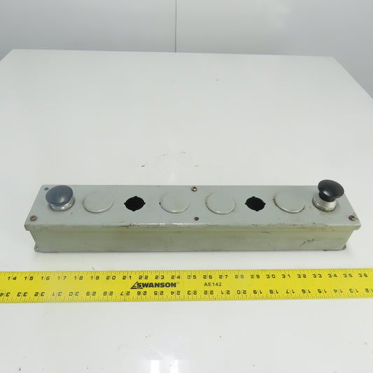 Weigmann Hubbell PB8 20-1/4" x 3-1/4" x 3" Pushbutton Station Enclosure 8-Slot