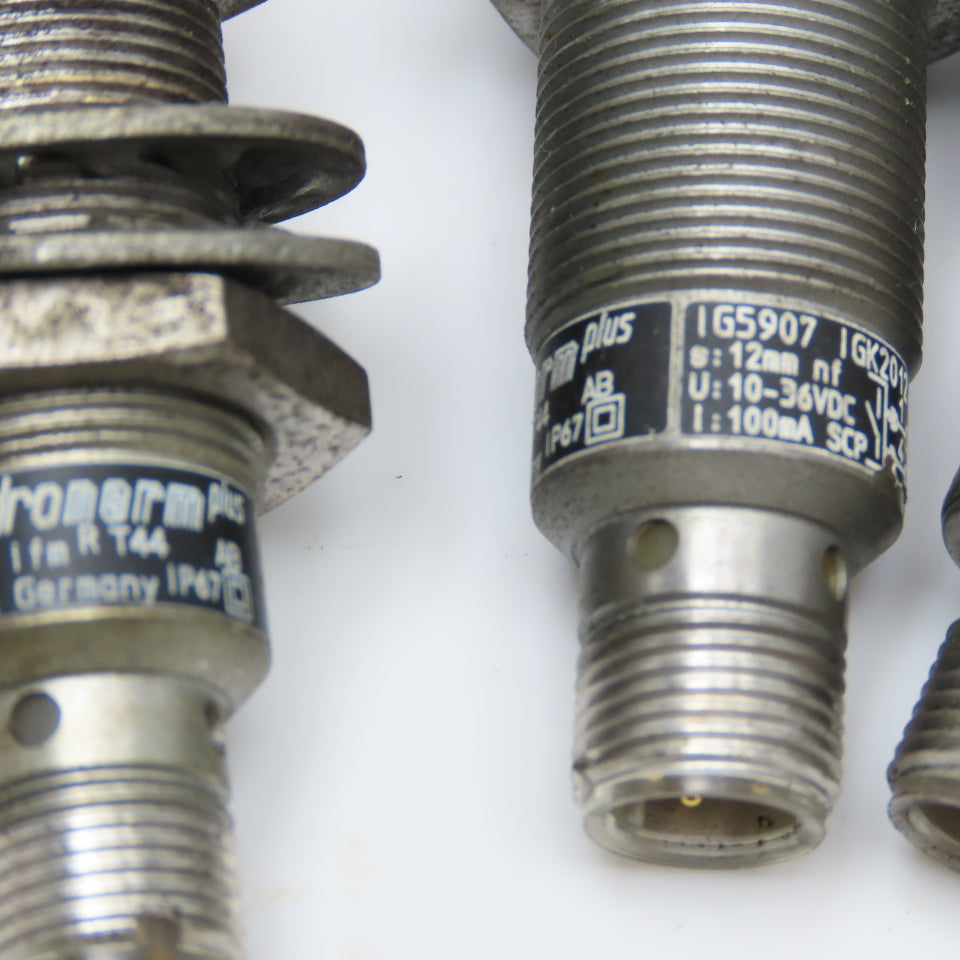 IFM Efector IG5907 Inductive Proximity Sensor 10-36VDC Lot Of 4