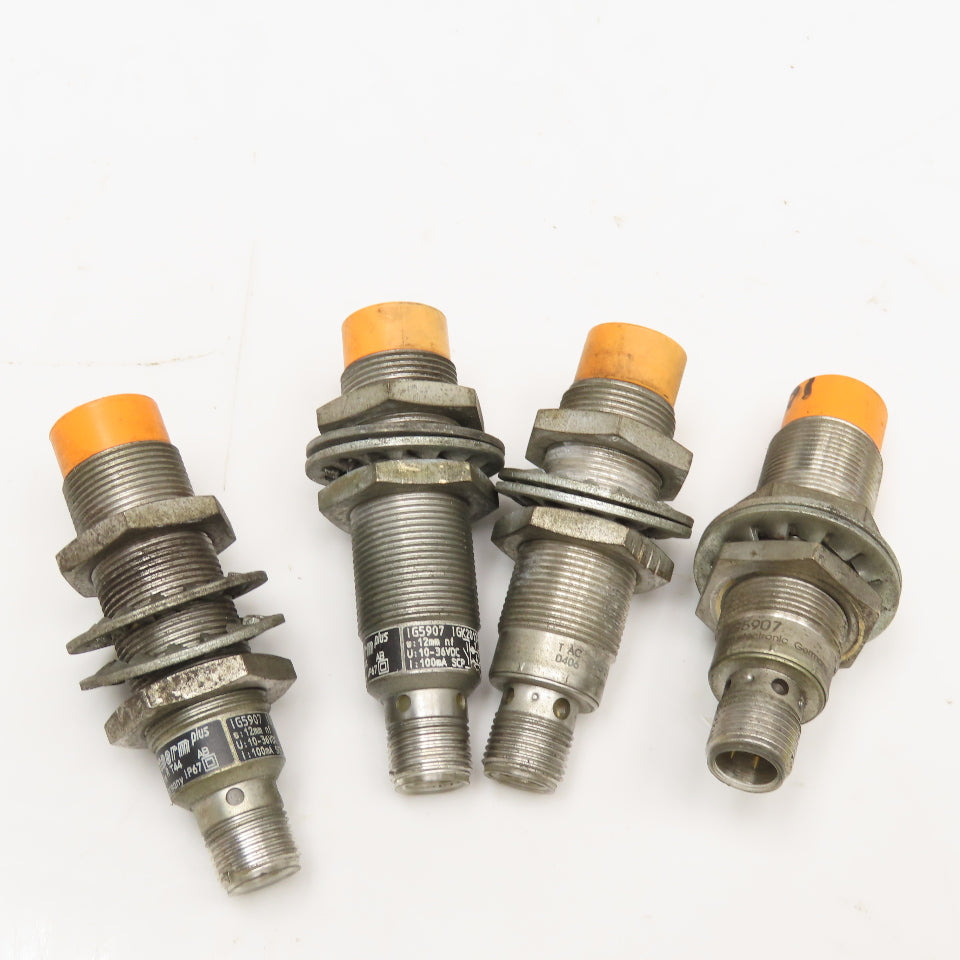 IFM Efector IG5907 Inductive Proximity Sensor 10-36VDC Lot Of 4