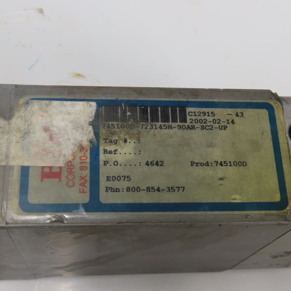 BTM 745100D-723145H-90AR-SC2-UP Pneumatic Power Clamp C12915-43