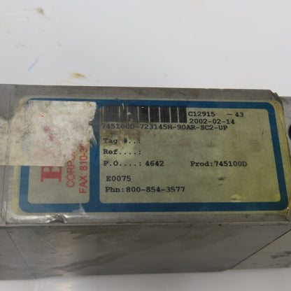 BTM 745100D-723145H-90AR-SC2-UP Pneumatic Power Clamp C12915-43