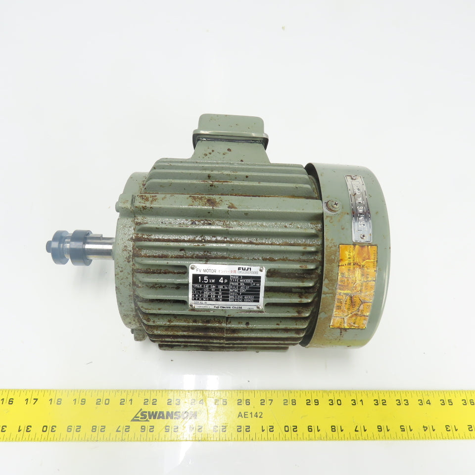 Fuji MVA3097A 1.5Kw FV Electric Motor 3Ph 200V 3410RPM