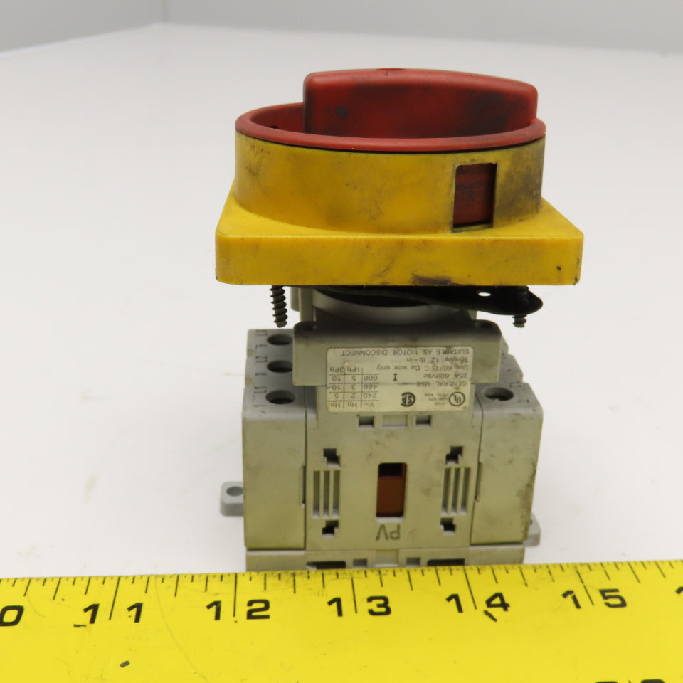 Allen Bradley 194E-A25-1753 600V 10Hp Panel Operator Disconnect Switch