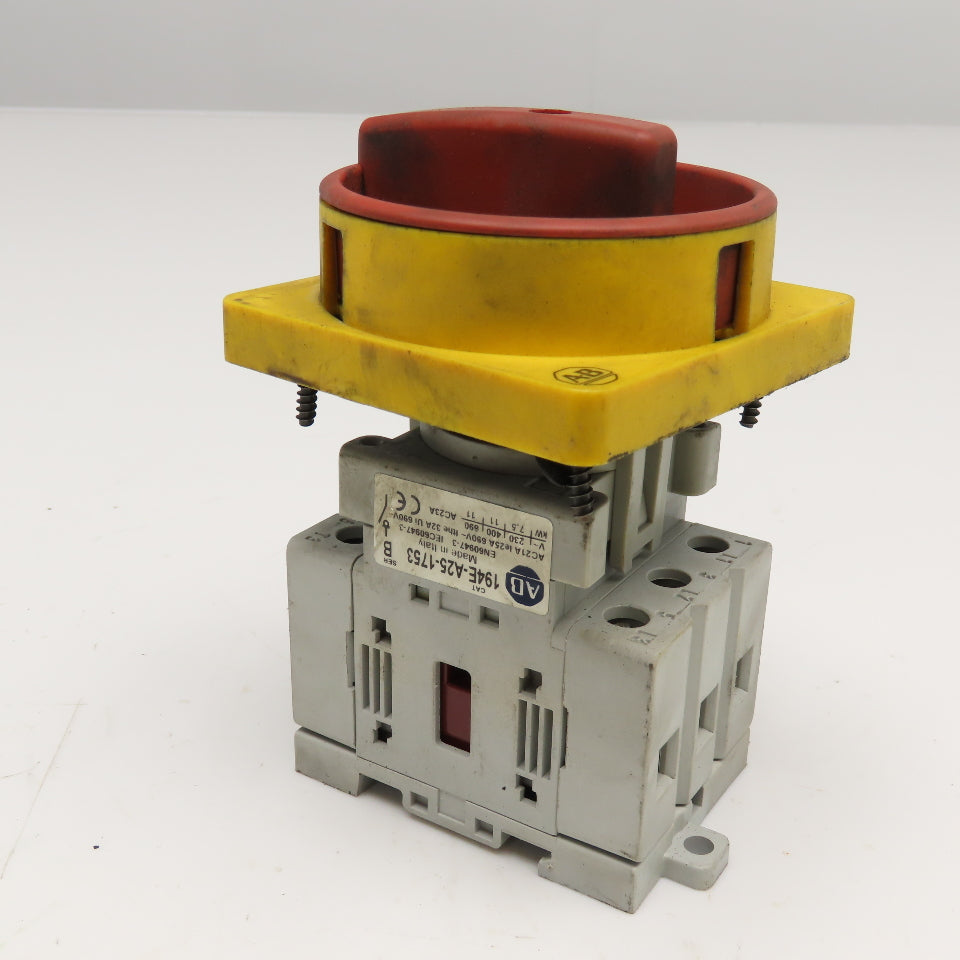 Allen Bradley 194E-A25-1753 600V 10Hp Panel Operator Disconnect Switch