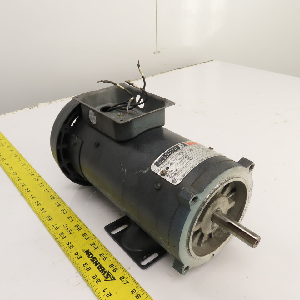 Reliance TPR 1HP DC Electric Motor 180V 1750RPM EM0056C Frame 5/8" Tested