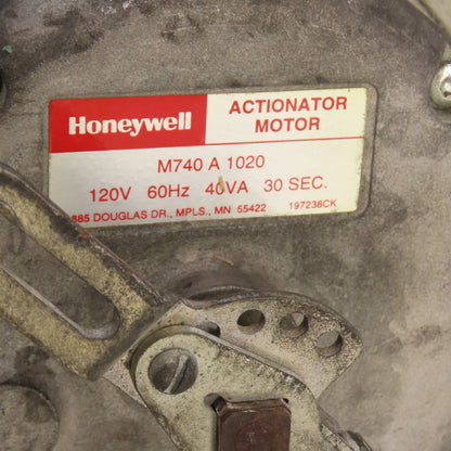 Honeywell M740 A 1020 M740A1020 Actionator 30 Second Actuator Motor 120V