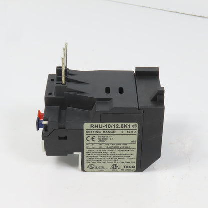 Teco RHU-10/12.5K1 Thermal Overload Relay 9-12.5A Range 600VAC Max