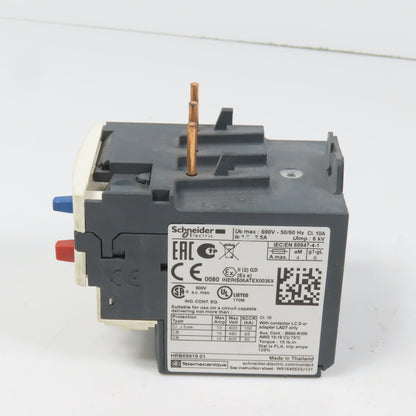 Schneider LR3D 07 Thermal Overload Relay 1.6-2.5A Range 600VAC Max