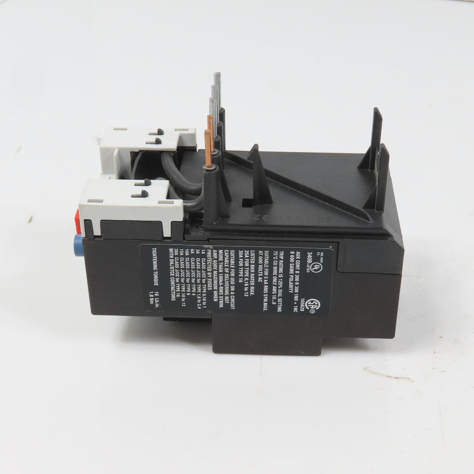 Eaton ZB12-1.6 XT0B1P6BC1 Thermal Overload Relay 1-1.6A Range