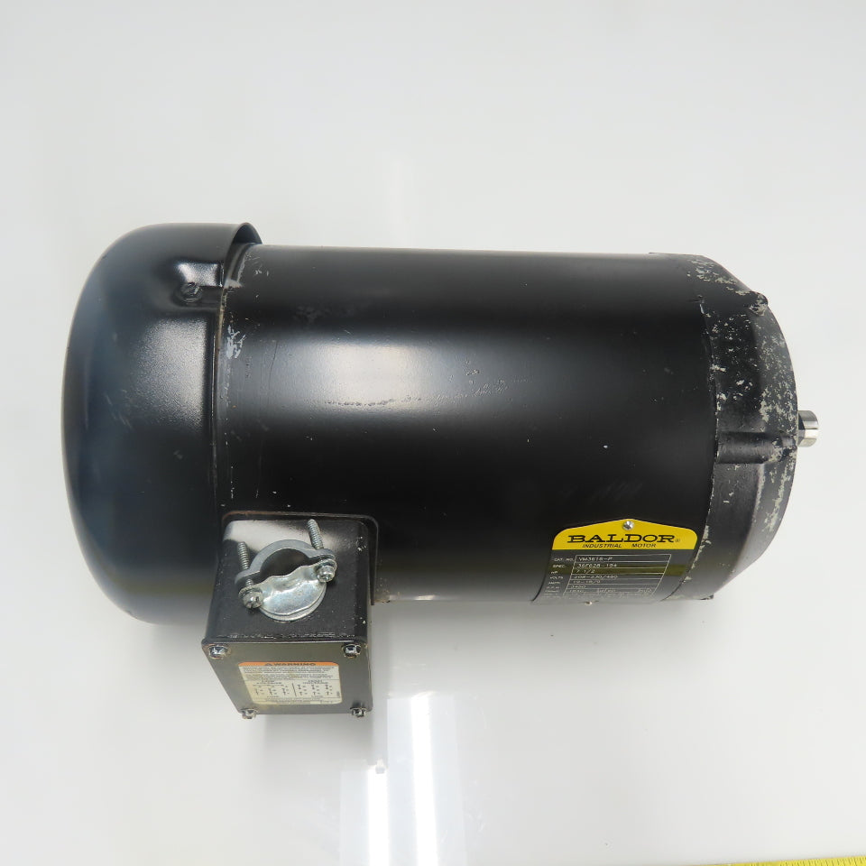 Baldor VM3616-P 7-1/2HP AC Electric Motor 3Ph 230/460V 3450RPM 184C Frame