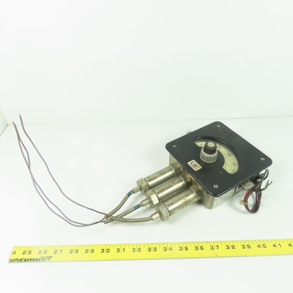 UE United Electric E36NB Model 7012 Degrees Centigrade Meter Guage 115/230VAC