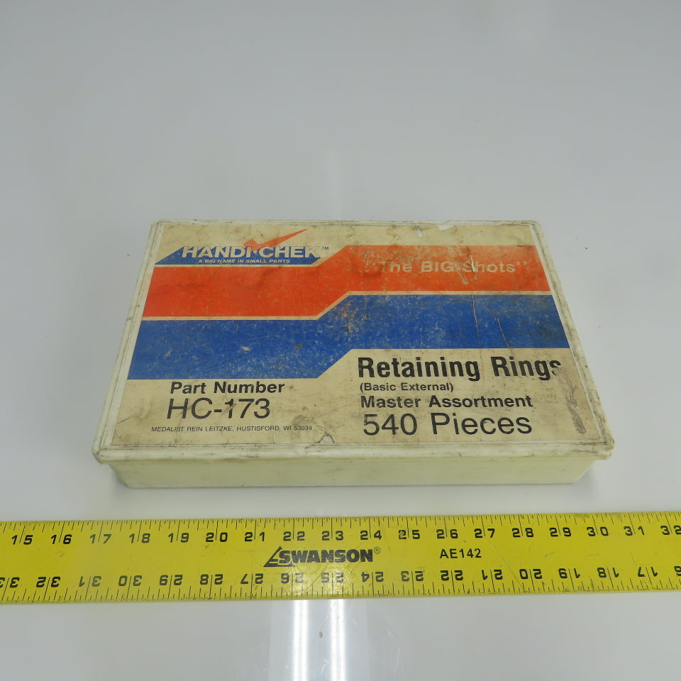Handi Chek HC-173 Retaining Rings Assorted Sizes 1/8" - 1-3/8"