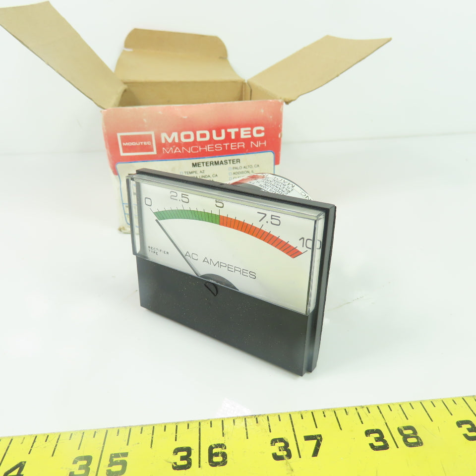Modutec 1040S163 25 AAA010 AC Amperes 0-10 Panel Meter NEW