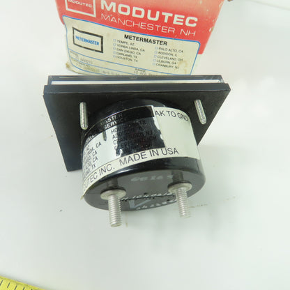 Modutec 1040S163 25 AAA010 AC Amperes 0-10 Panel Meter NEW