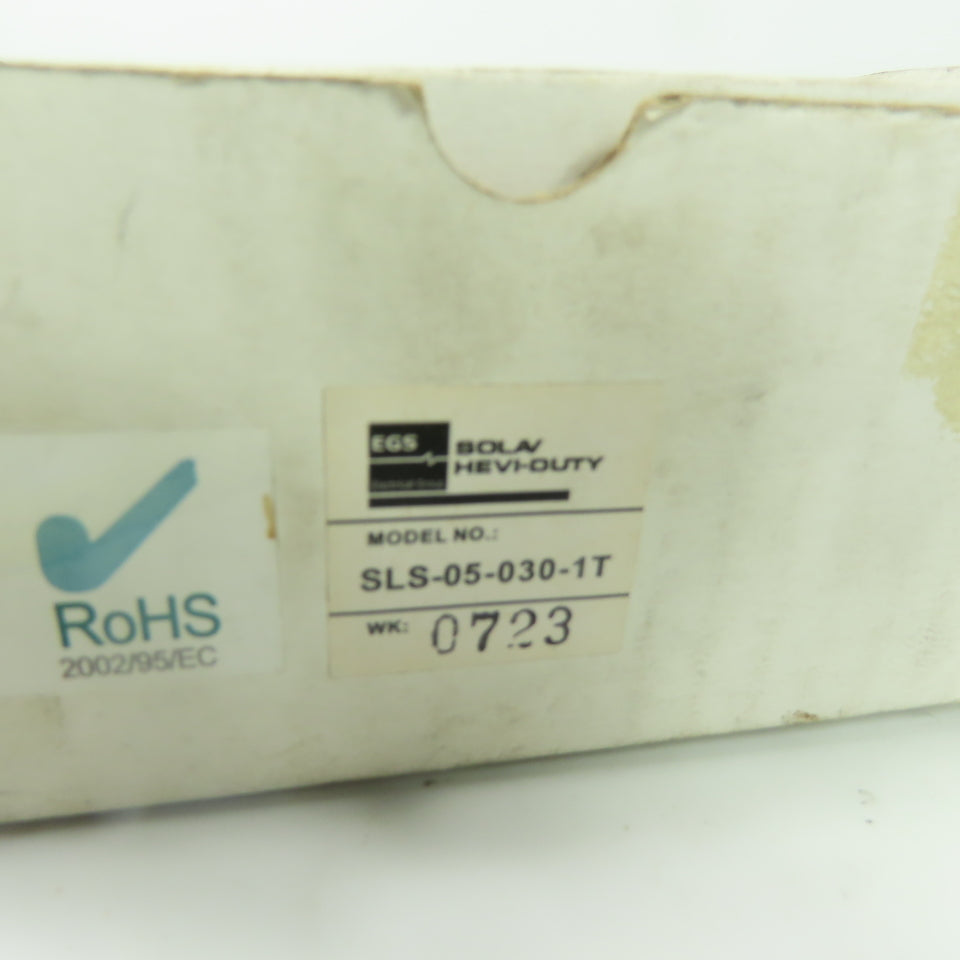 EGS Sola Hevi-DFuty SLS-05-0030-1T Regulated Power Supply 100/120-220/230/240VAC