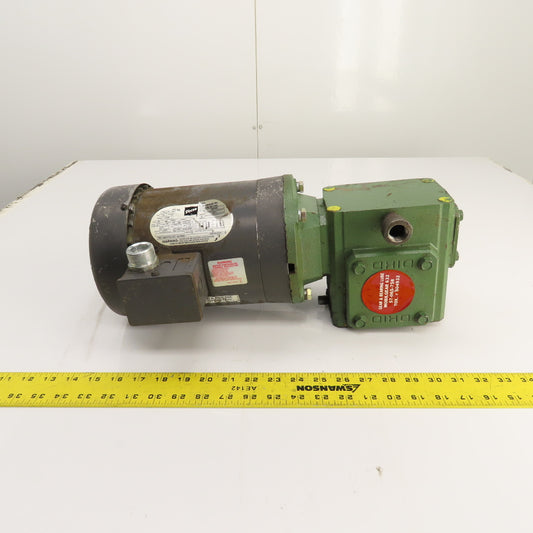 Ohio Ratio Unknown Left Hand 1/2HP Gear Motor 230/460V 3PH 1" Shaft LR22132
