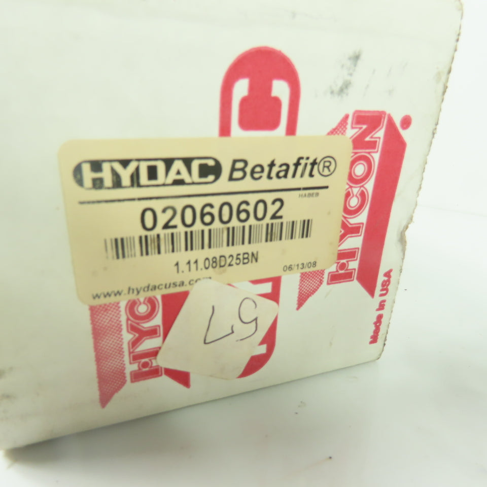 Hydac 02060602 Betafit Hydraulic Filter Element