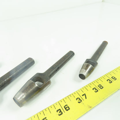 Kraeuter Arch Steel Hole Punch Set 3/8" - 1" Lot Of 5
