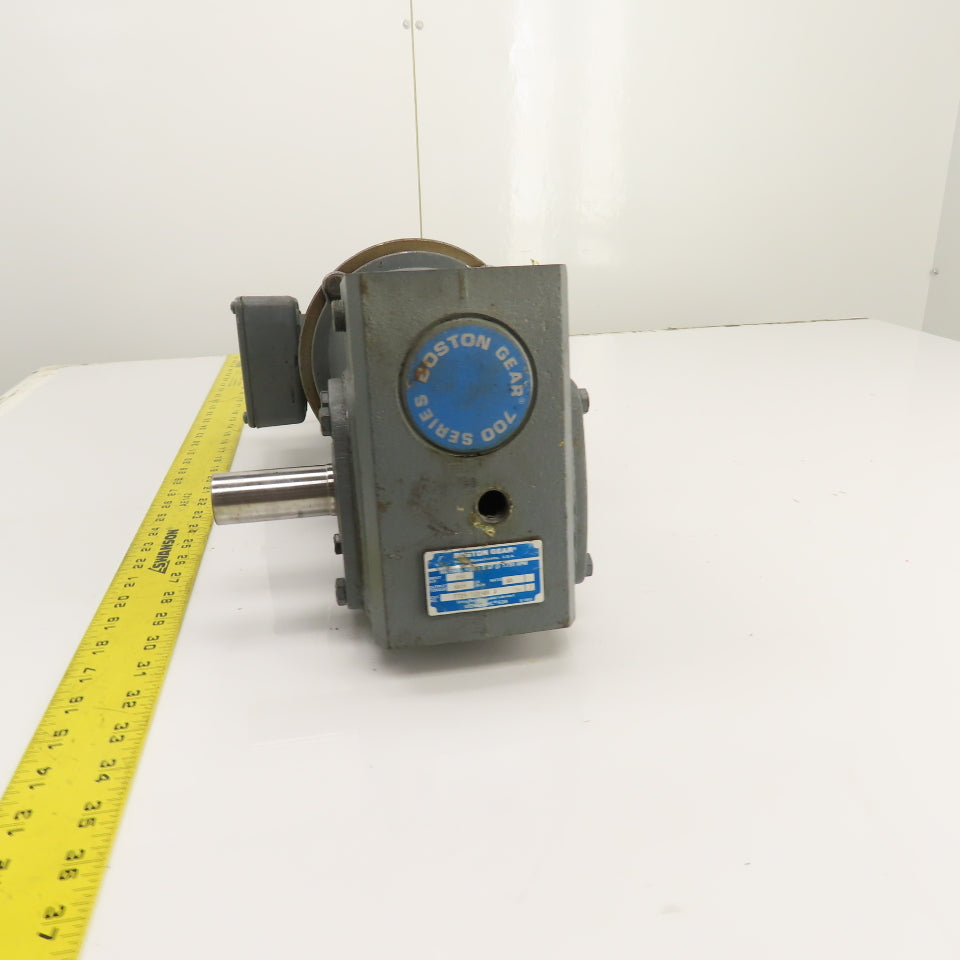 Boston 50:1 Ratio Right Angle 1/2HP Gear Motor 460V 3PH 34RPM Output 1034 Torq