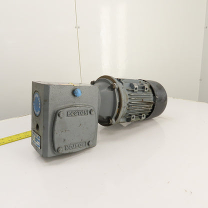 Boston 50:1 Ratio Right Angle 1/2HP Gear Motor 460V 3PH 34RPM Output 1034 Torq