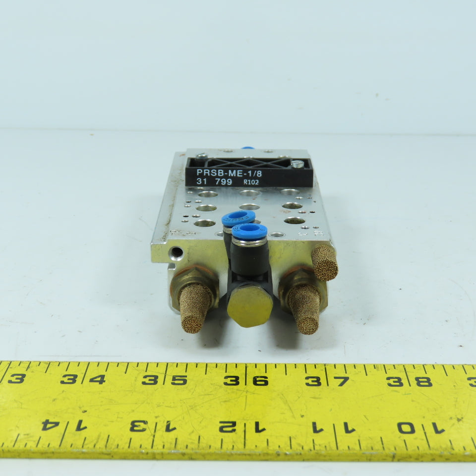 Festo PRS-ME-1/8-6 Pneumatic Directional Valve Manifold Block 6-Position 1/4"