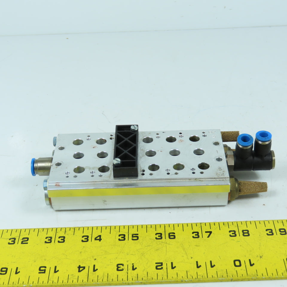 Festo PRS-ME-1/8-6 Pneumatic Directional Valve Manifold Block 6-Position 1/4"