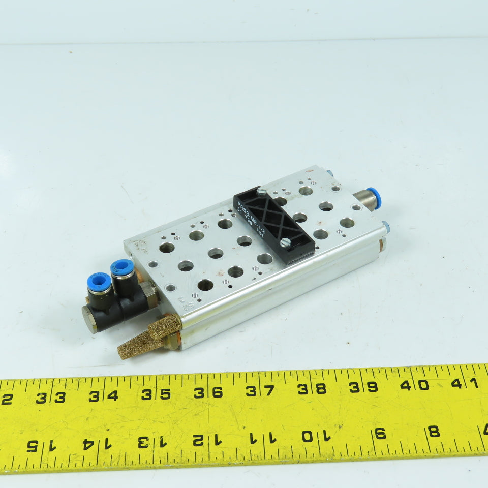 Festo PRS-ME-1/8-6 Pneumatic Directional Valve Manifold Block 6-Position 1/4"