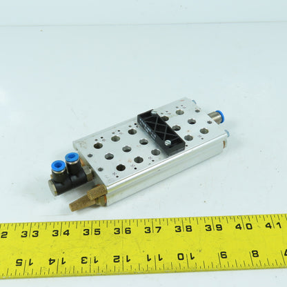 Festo PRS-ME-1/8-6 Pneumatic Directional Valve Manifold Block 6-Position 1/4"