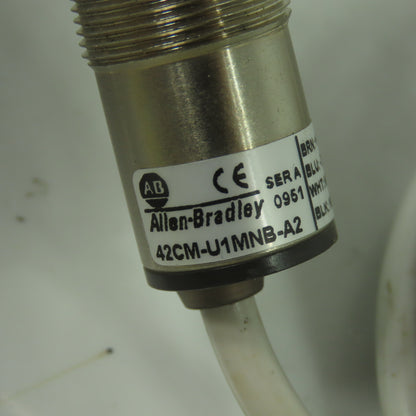 Allen Bradley 42CM-U1MNB-A2 Ser A Metal Photoelectric Sensor 10-30VDC
