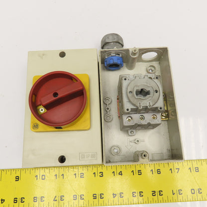 Allen Bradley 194E-A32-1753 600V 15kW Disconnect Switch In Electrical Enclosure