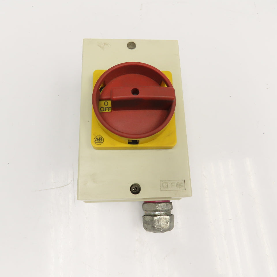 Allen Bradley 194E-A32-1753 600V 15kW Disconnect Switch In Electrical Enclosure