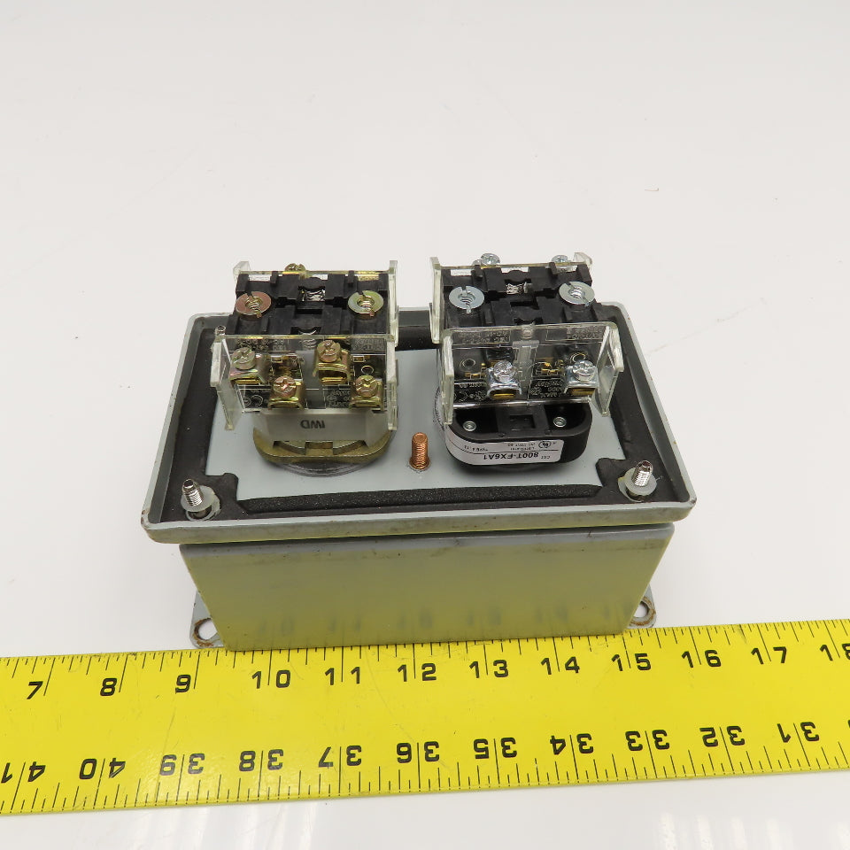 Allen Bradley 800T-J2 600V 3 Position Selector E-Stop Electrical Enclosure