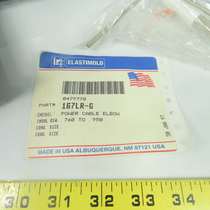 Elastimold 167LR-G Loadbreak Power Cable Elbow Connector .760 to .950 200A New