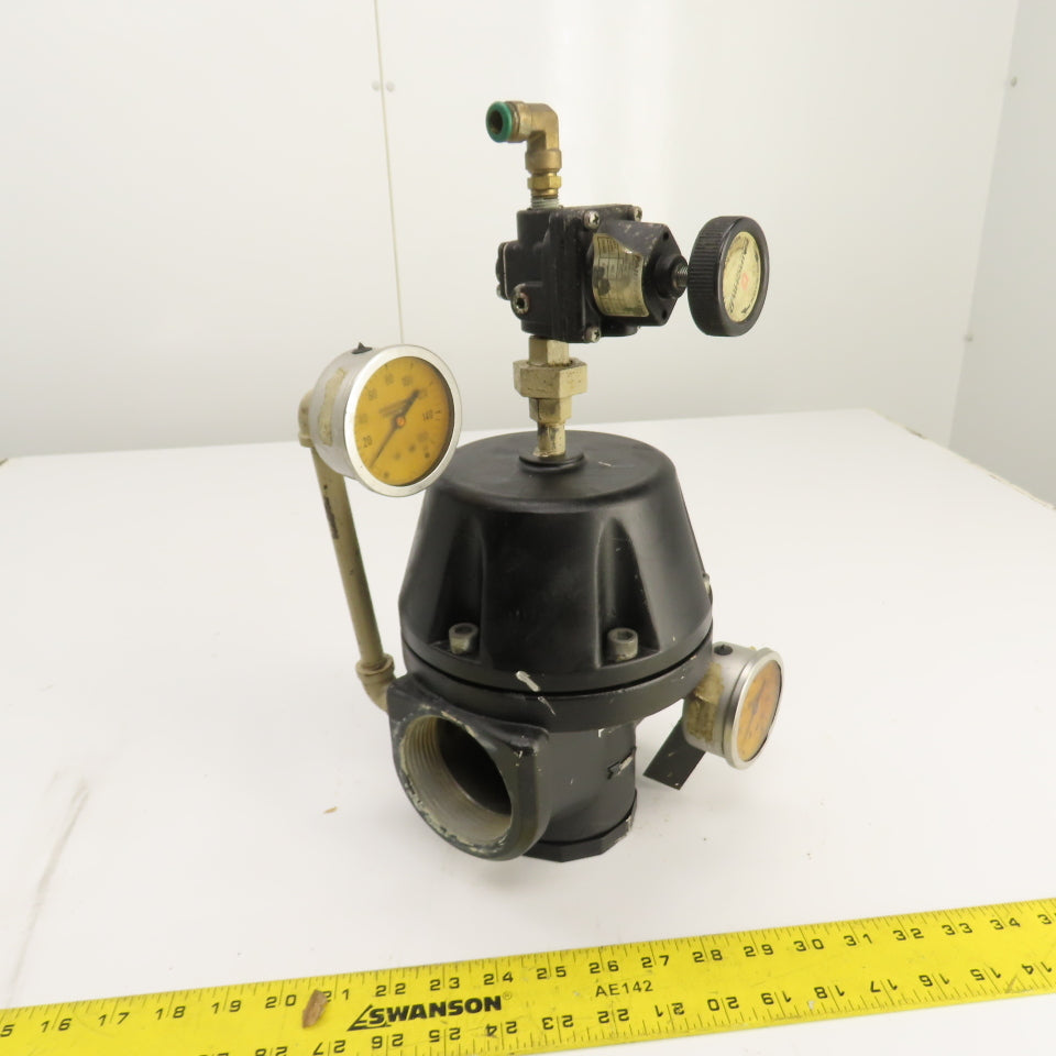 Watts R119-20J Compressed Air Pilot Operated Regulator 2-1/2" NPT W/ Gauges